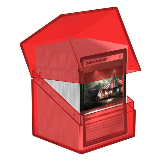 Ultimate Guard Boulder 100+ Clear - Ruby Image 2