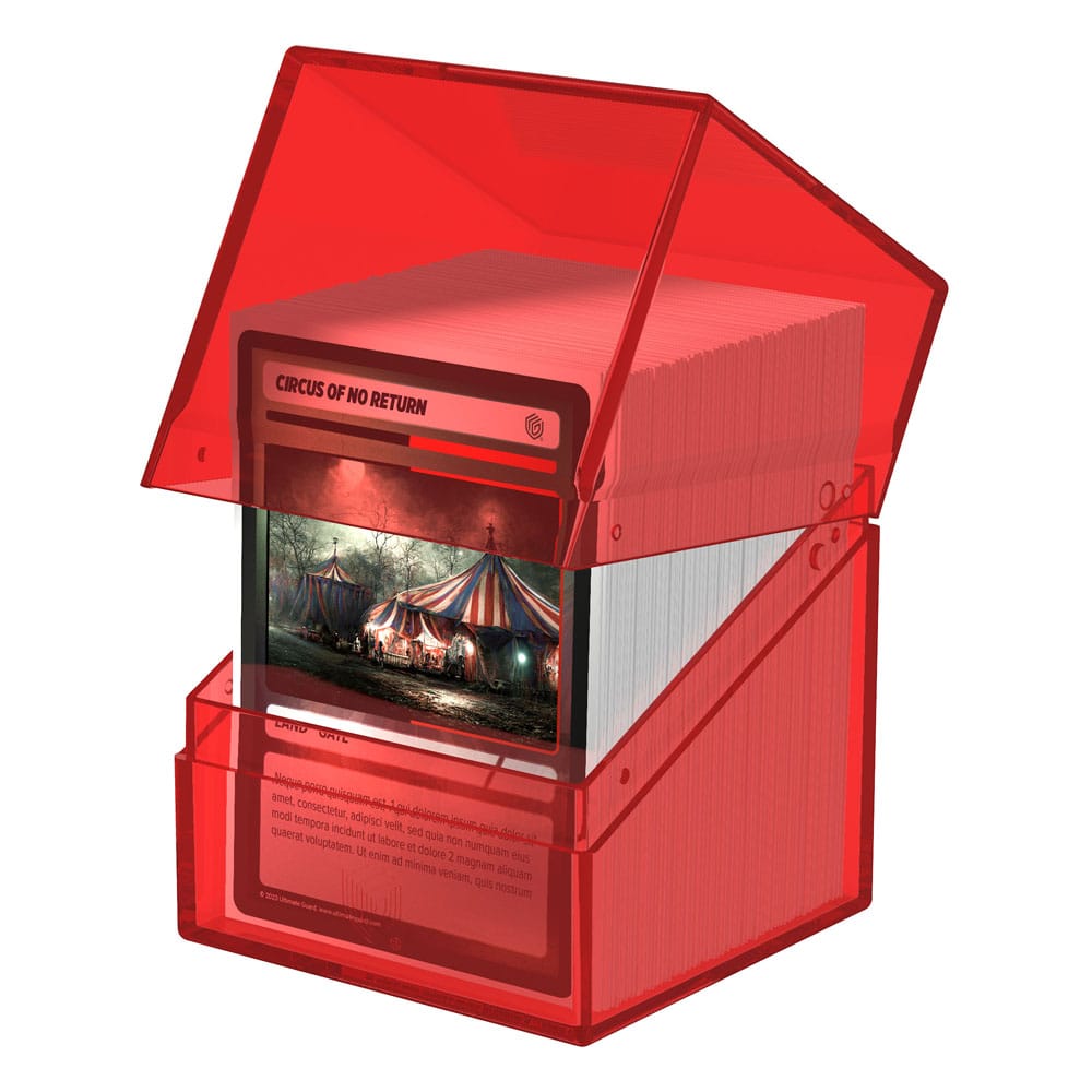 Ultimate Guard Boulder 100+ Clear - Ruby Image 4