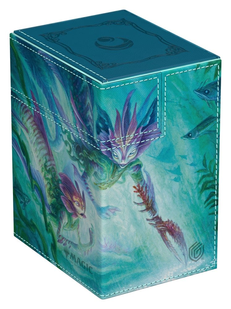 Ultimate Guard Flip'n'Tray 133+ Xenoskin Magic: The Gathering "Lorwyn Eclipsed" - Silvergill Mentor Image 1