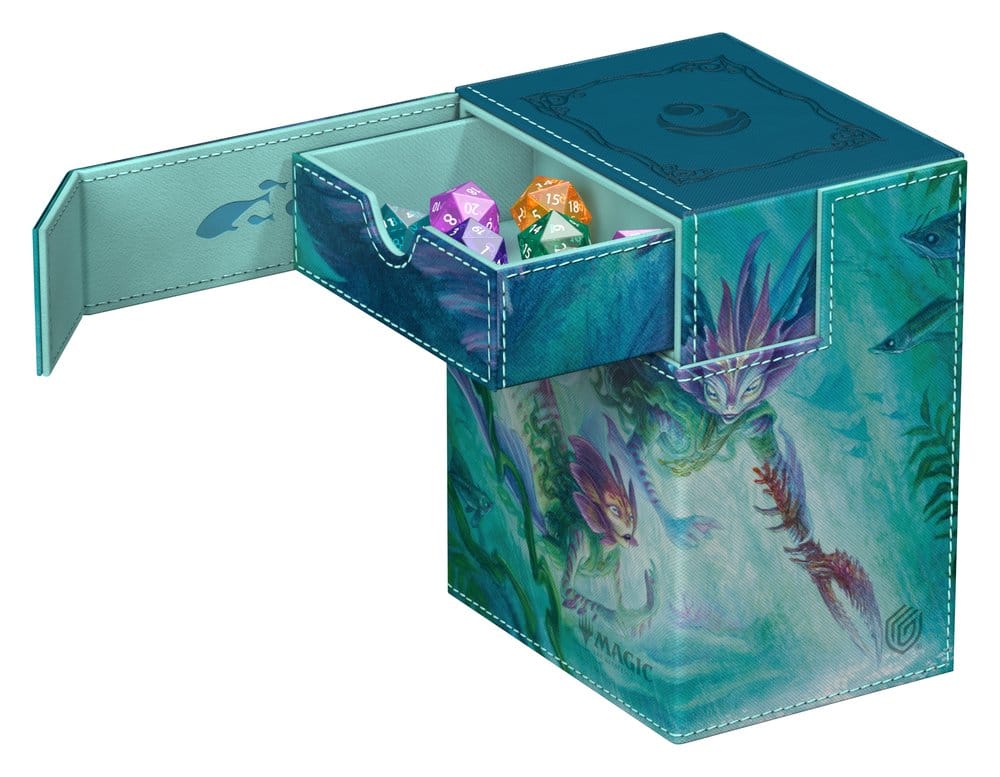 Ultimate Guard Flip'n'Tray 133+ Xenoskin Magic: The Gathering "Lorwyn Eclipsed" - Silvergill Mentor Image 2