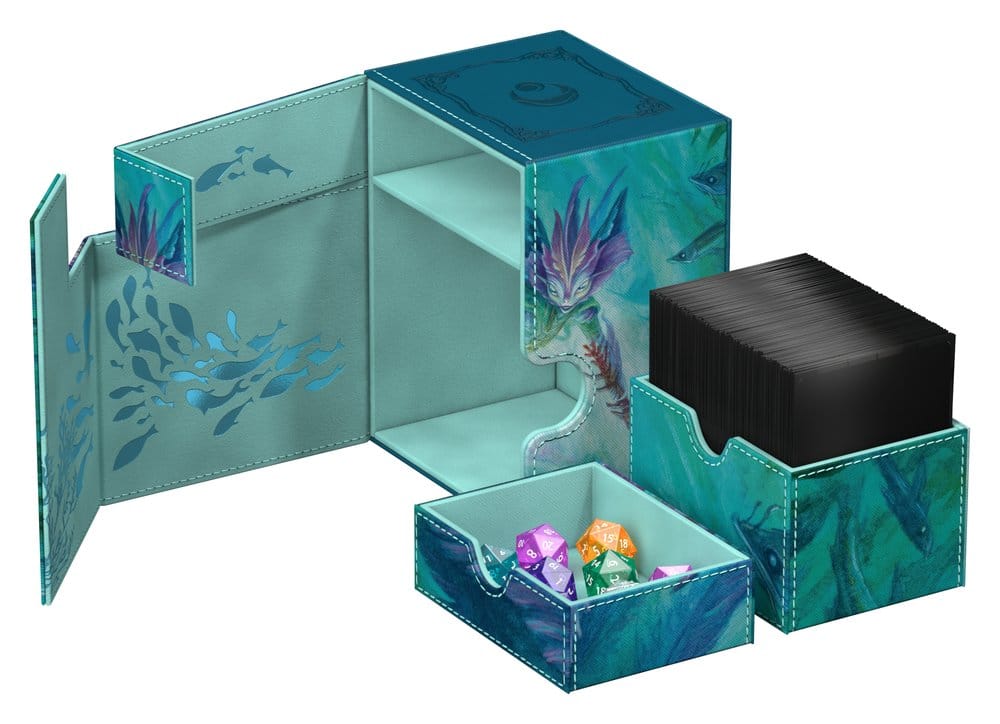Ultimate Guard Flip'n'Tray 133+ Xenoskin Magic: The Gathering "Lorwyn Eclipsed" - Silvergill Mentor Image 4