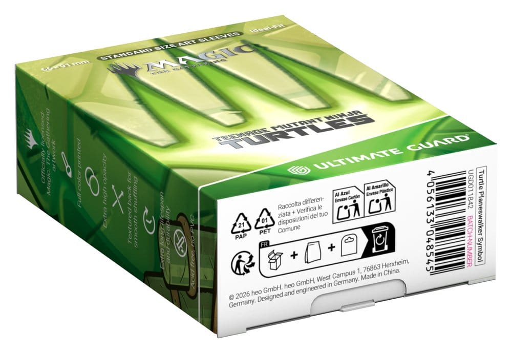 Ultimate Guard Art Sleeves Magic: The Gathering | Teenage Mutant Ninja Turtles - Turtle Planeswalker Symbol Image 4
