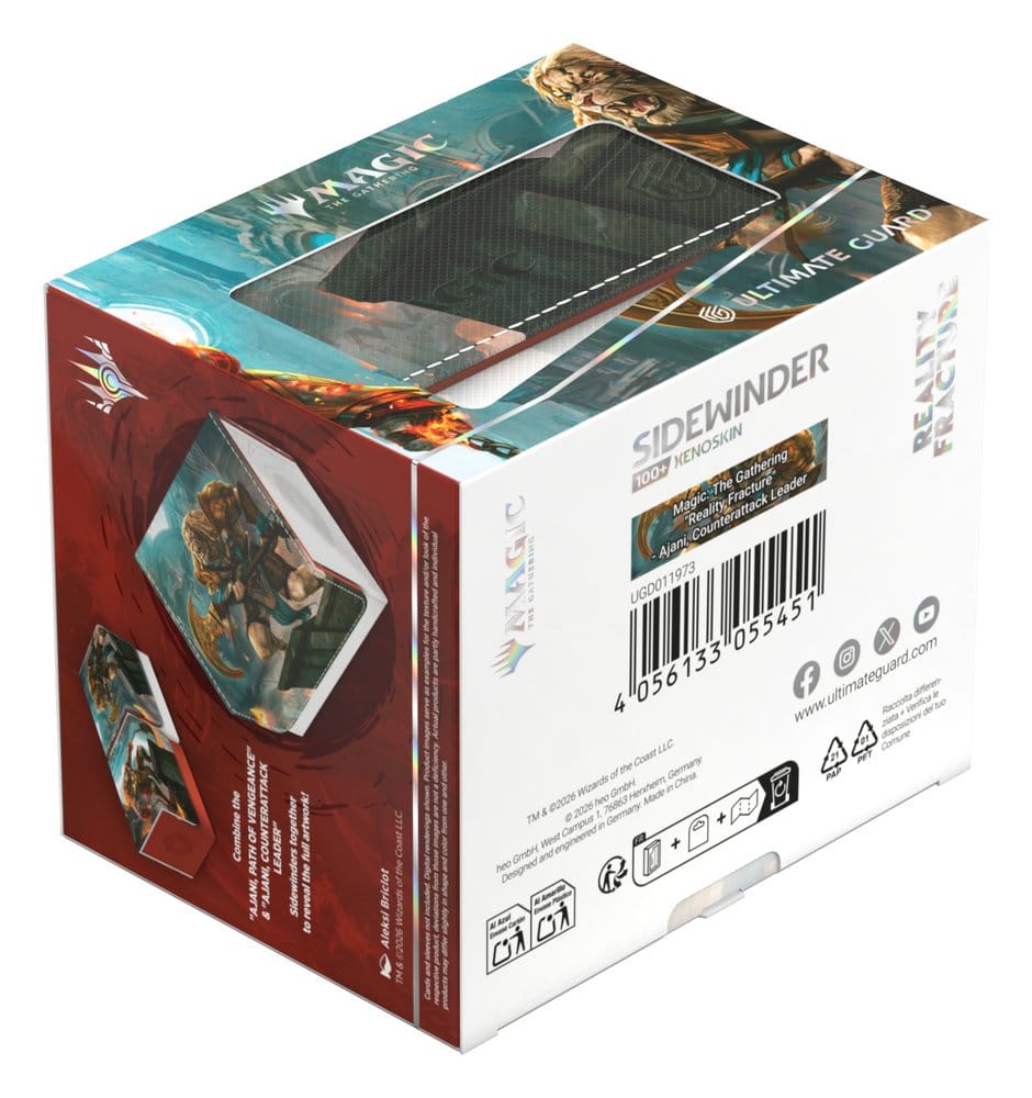 Ultimate Guard Sidewinder 100+ Xenoskin Magic: The Gathering "Reality Fracture" - Ajani, Counterattack Leader Image 14