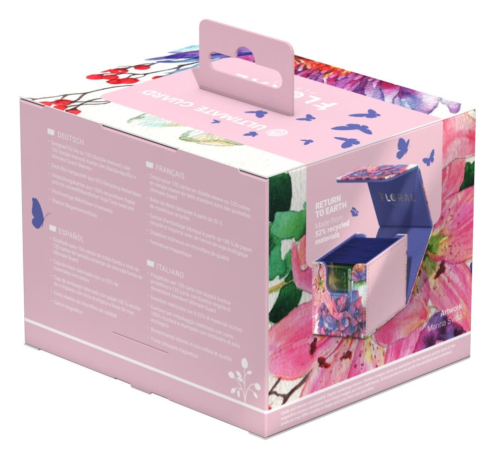 Ultimate Guard Sidewinder 100+ Xenoskin "Floral Places" - Lotus Bloom Image 10