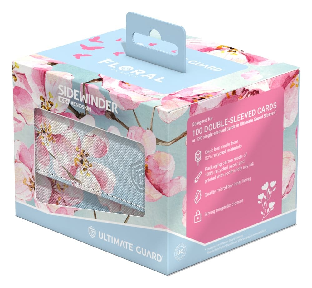 Ultimate Guard Sidewinder 100+ Xenoskin "Floral Places" - Cherry Blossom Image 9