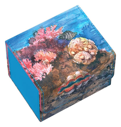 Ultimate Guard Sidewinder 100+ Xenoskin "Coral Places" - Seablue Hush Image 4