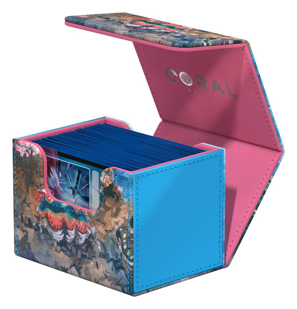 Ultimate Guard Sidewinder 100+ Xenoskin "Coral Places" - Seablue Hush Image 7