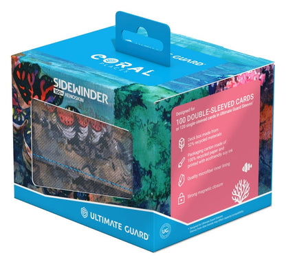 Ultimate Guard Sidewinder 100+ Xenoskin "Coral Places" - Seablue Hush Image 9