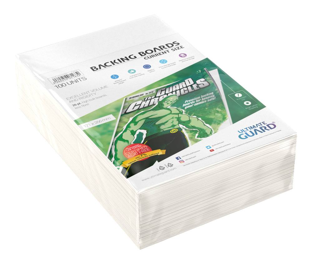 Ultimate Guard Comic Backing Boards (100) - Current Size Image