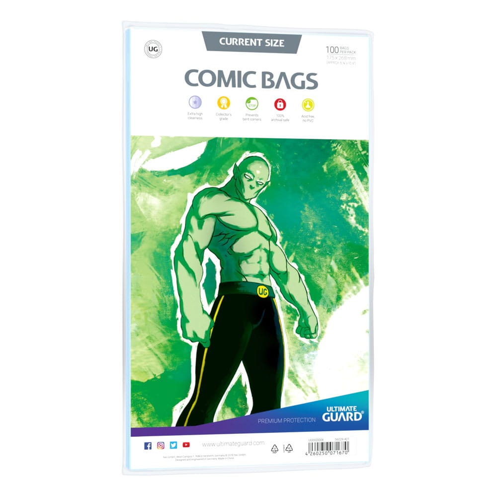 Ultimate Guard Comic Bags Current Size (100) Image 1