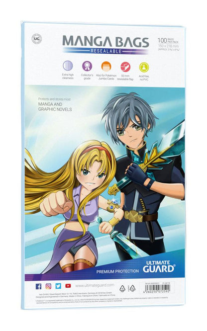 Ultimate Guard Manga Bags Resealable (100) Image 2