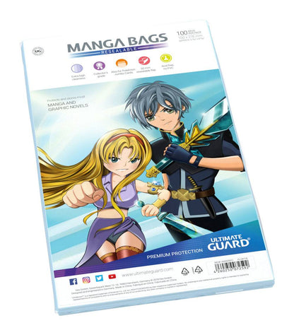 Ultimate Guard Manga Bags Resealable (100) Image 1