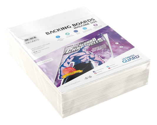 Ultimate Guard Comic Backing Boards (100) - Magazine Size Image