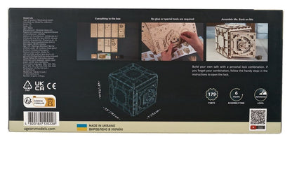 Ugears 3D-Holzpuzzle Tresor Image 3