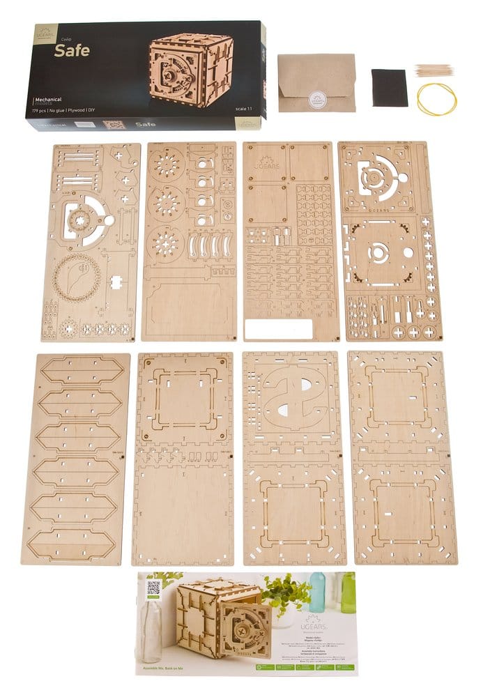 Ugears 3D-Holzpuzzle Tresor Image 4