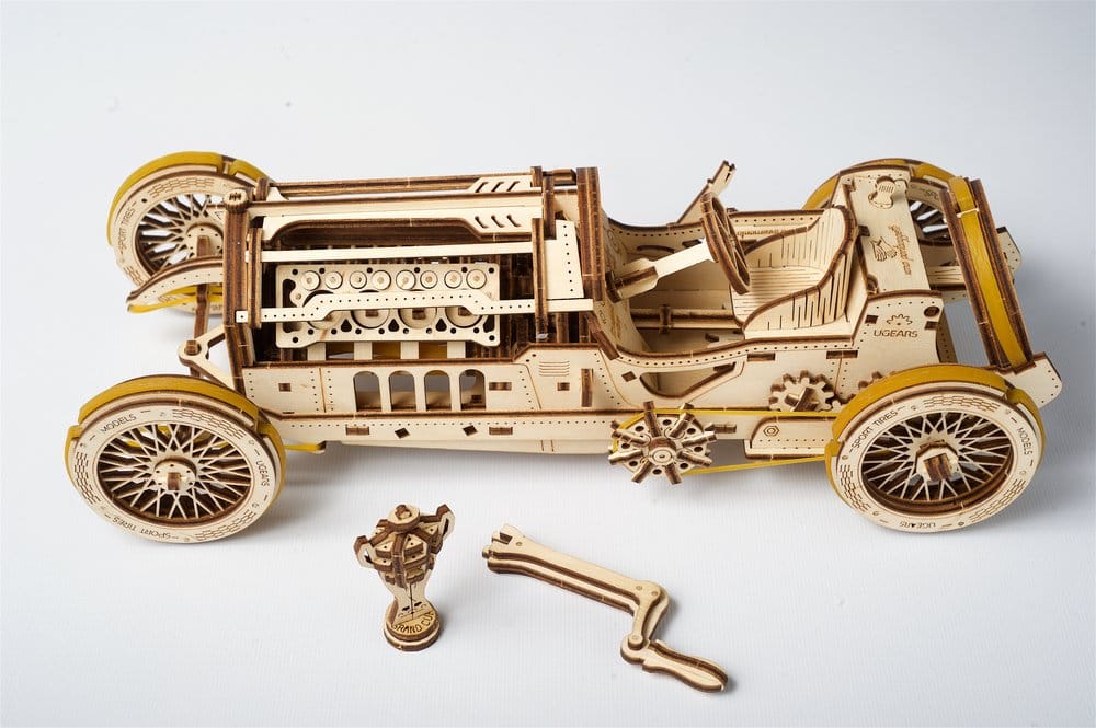 Ugears 3D-Holzpuzzle U-9 Grand Prix Auto Image 2