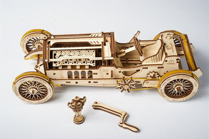 Ugears 3D-Holzpuzzle U-9 Grand Prix Auto Image 2