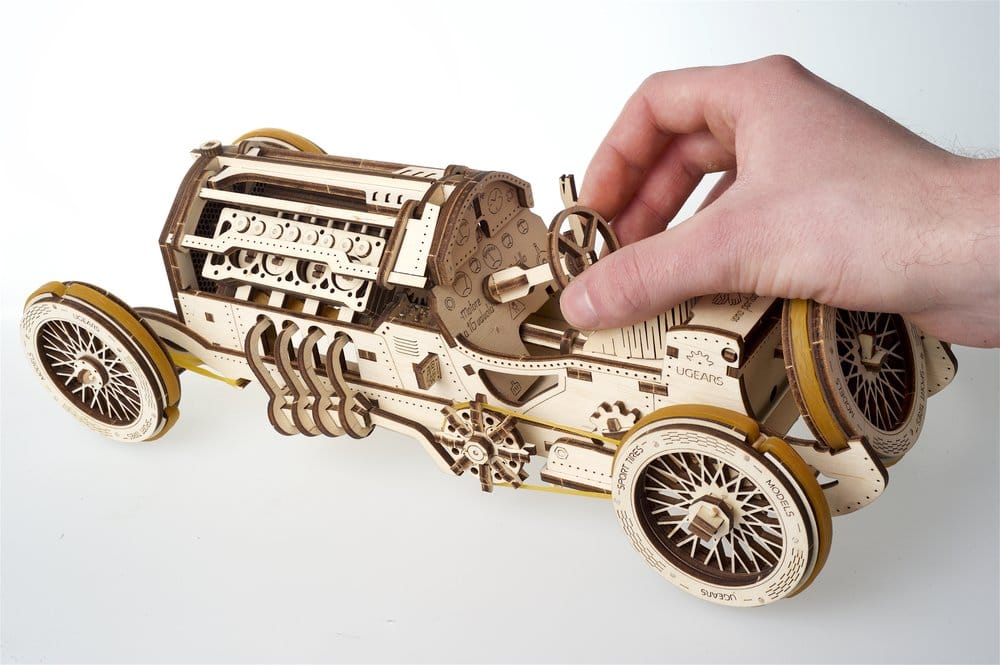 Ugears 3D-Holzpuzzle U-9 Grand Prix Auto Image 14