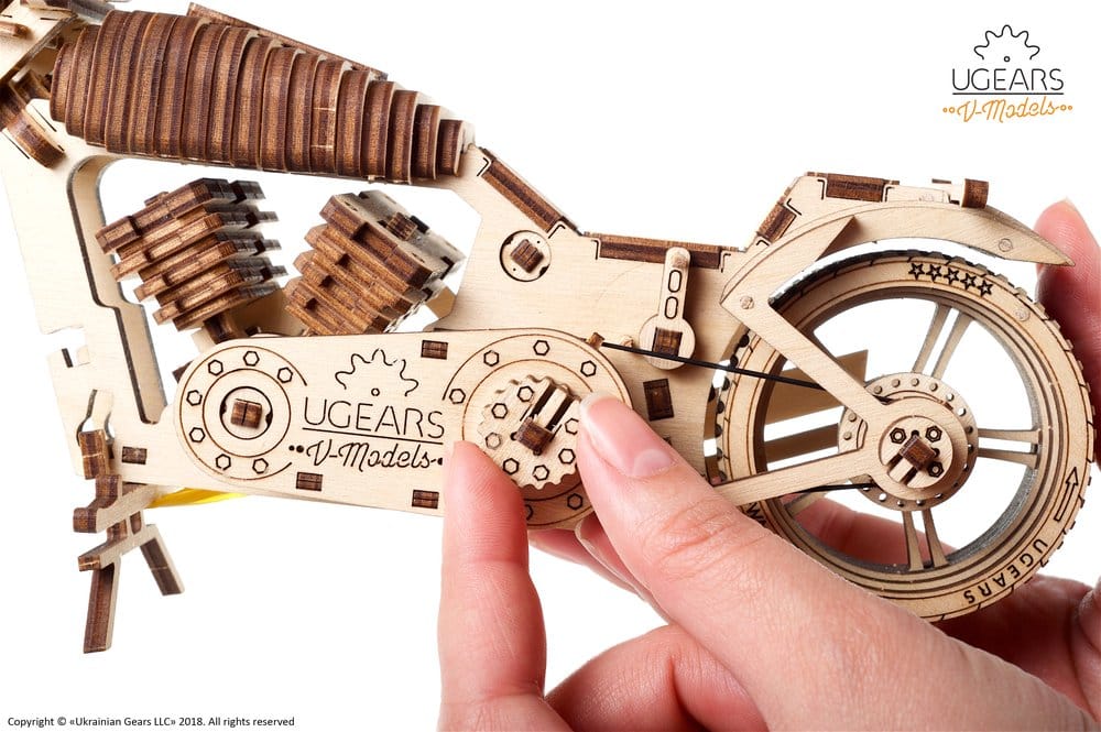 Ugears 3D-Holzpuzzle Motorrad VM-02 Image 7