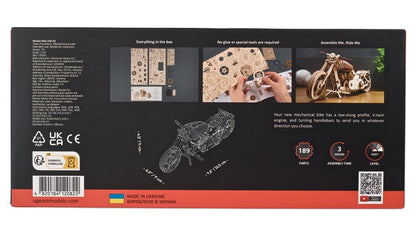 Ugears 3D-Holzpuzzle Motorrad VM-02 Image 13