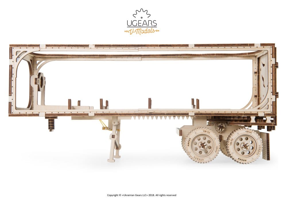 Ugears 3D-Holzpuzzle Anhänger für Heavy Boy Truck VM-03 Image 14