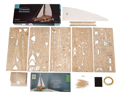 Ugears 3D-Holzpuzzle Trimaran Merihobus Image 4