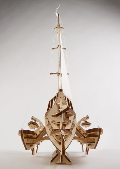 Ugears 3D-Holzpuzzle Trimaran Merihobus Image 9