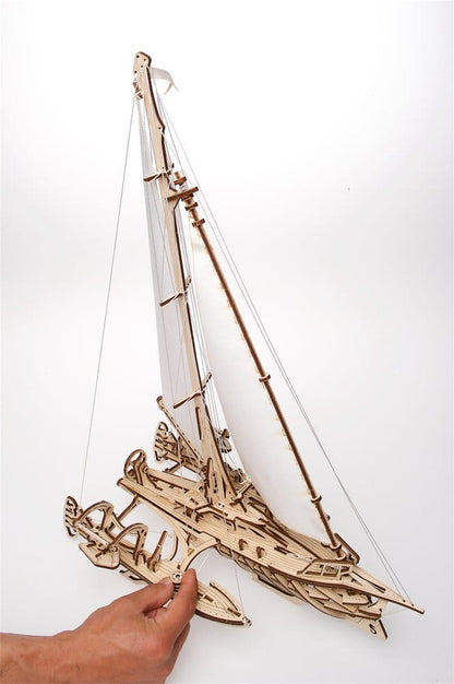 Ugears 3D-Holzpuzzle Trimaran Merihobus Image 10