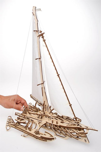 Ugears 3D-Holzpuzzle Trimaran Merihobus Image 13