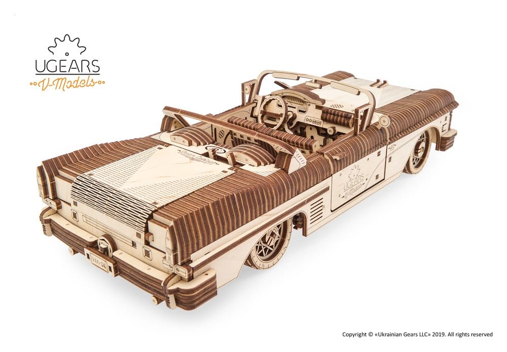 Ugears 3D-Holzpuzzle Traum-Cabrio VM-05 Image 1