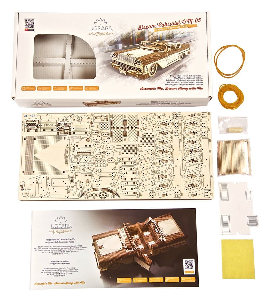 Ugears 3D-Holzpuzzle Traum-Cabrio VM-05 Image 4
