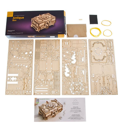 Ugears 3D-Holzpuzzle Antik-Schatulle Image 4