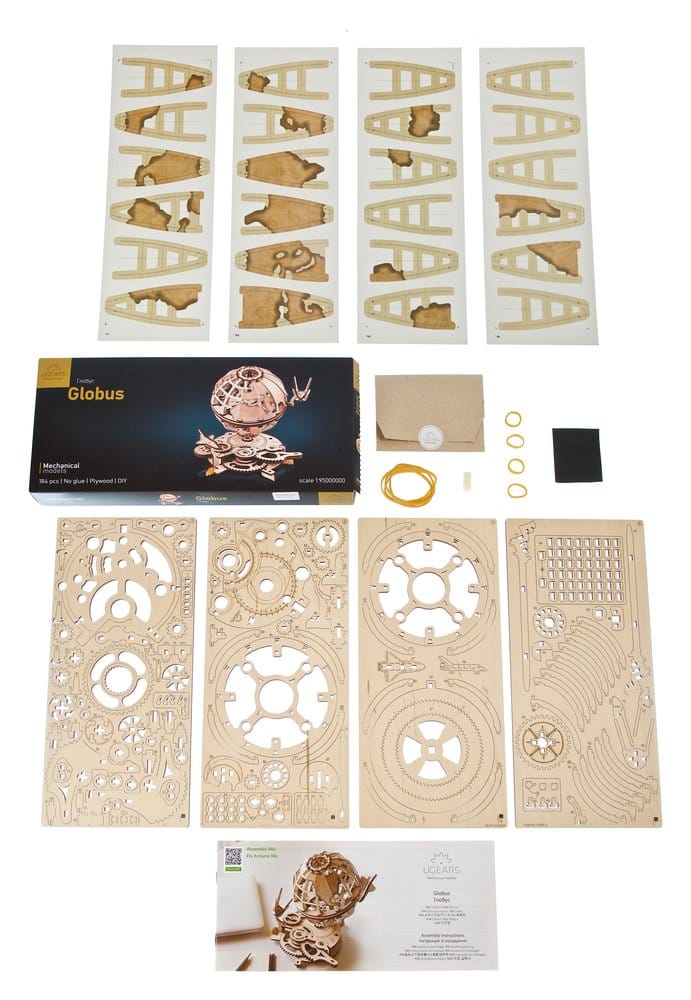 Ugears 3D-Holzpuzzle Globus Image 4