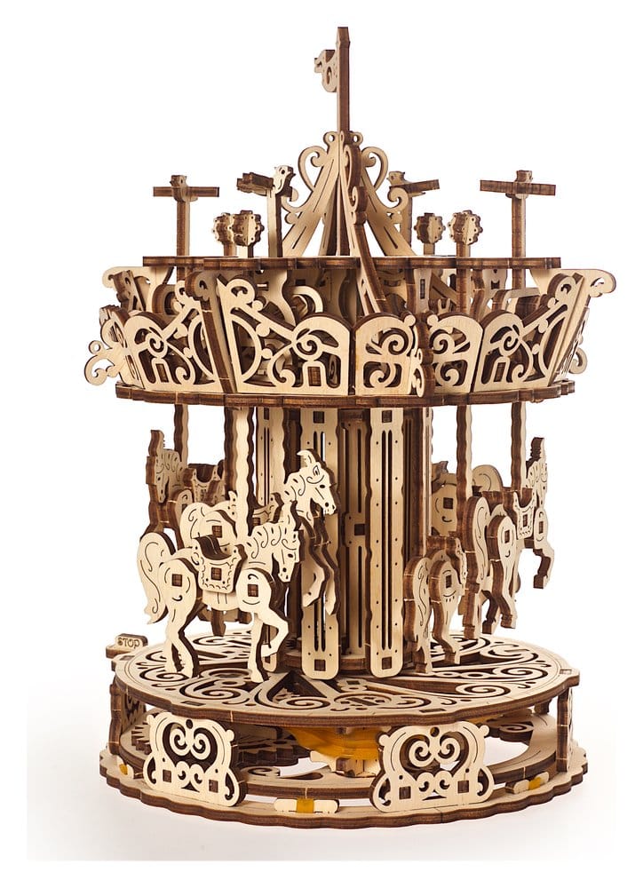 Ugears 3D-Holzpuzzle Karussell Image 6