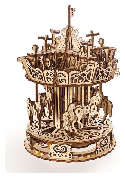 Ugears 3D-Holzpuzzle Karussell Image 9