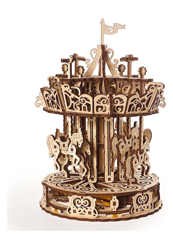 Ugears 3D-Holzpuzzle Karussell Image 12