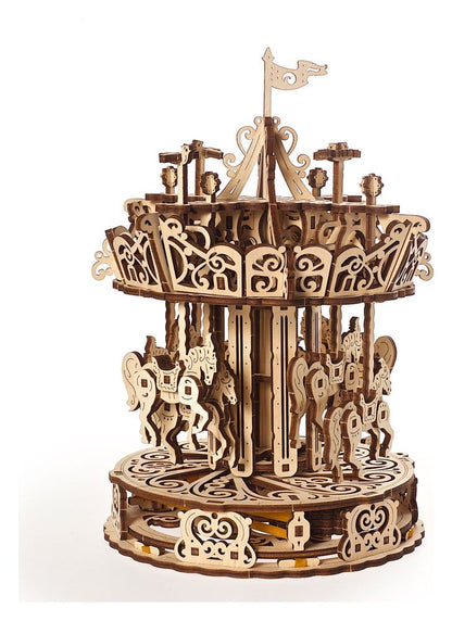 Ugears 3D-Holzpuzzle Karussell Image 12