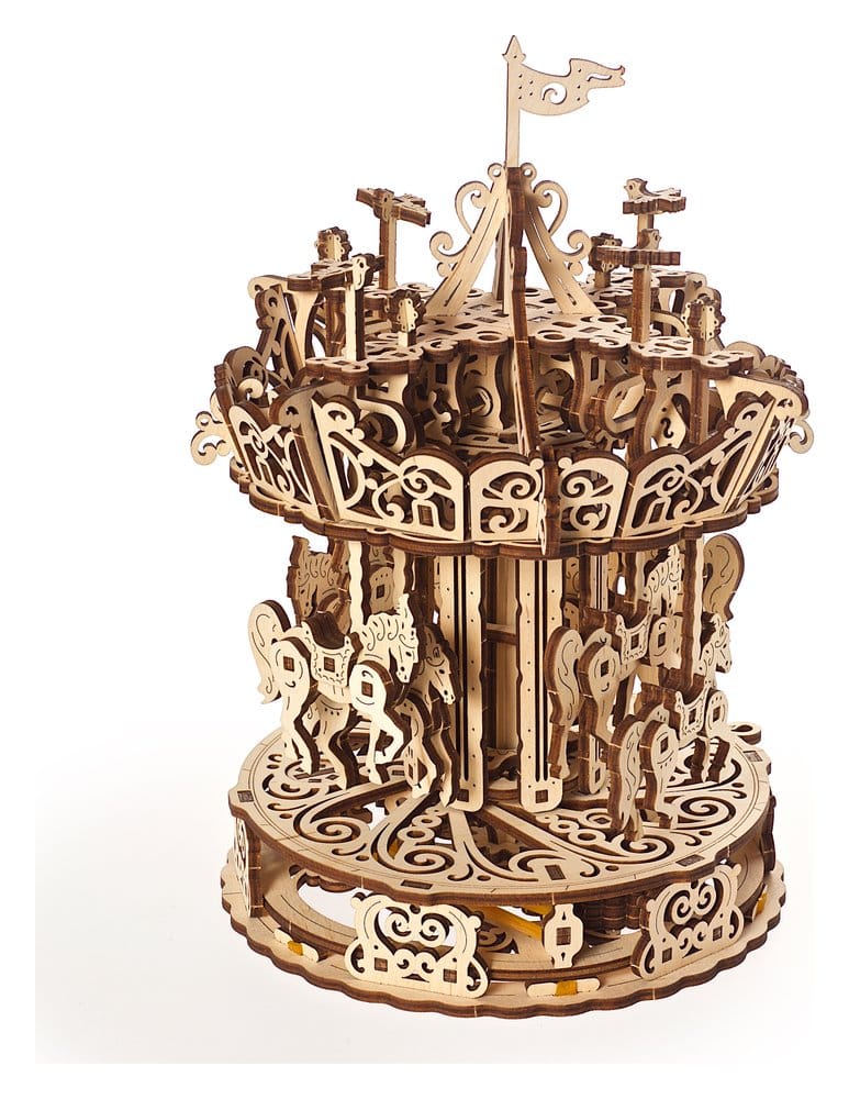 Ugears 3D-Holzpuzzle Karussell Image 13