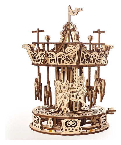 Ugears 3D-Holzpuzzle Karussell Image 14