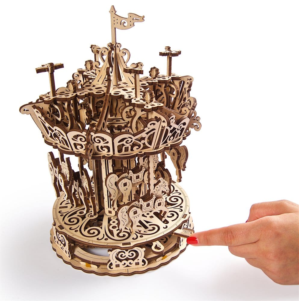 Ugears 3D-Holzpuzzle Karussell Image 22