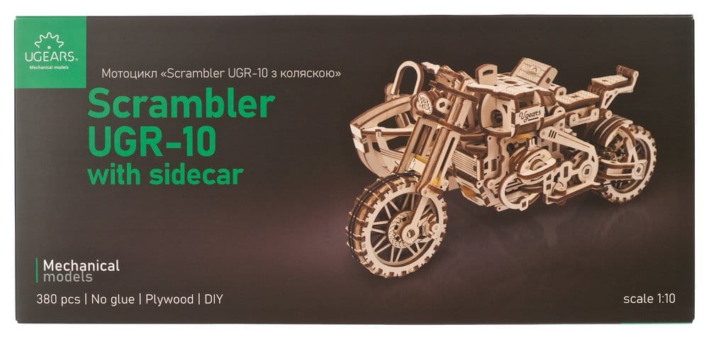 Ugears 3D-Holzpuzzle Scrambler UGR-10 mit Beiwagen Image 2