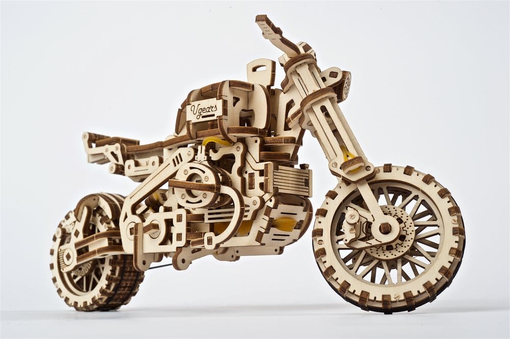 Ugears 3D-Holzpuzzle Scrambler UGR-10 mit Beiwagen Image 12