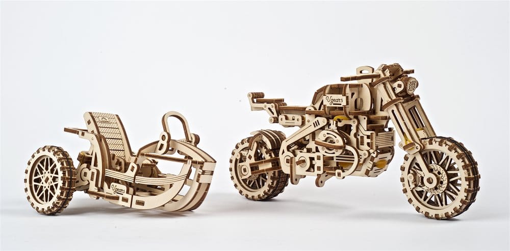 Ugears 3D-Holzpuzzle Scrambler UGR-10 mit Beiwagen Image 15