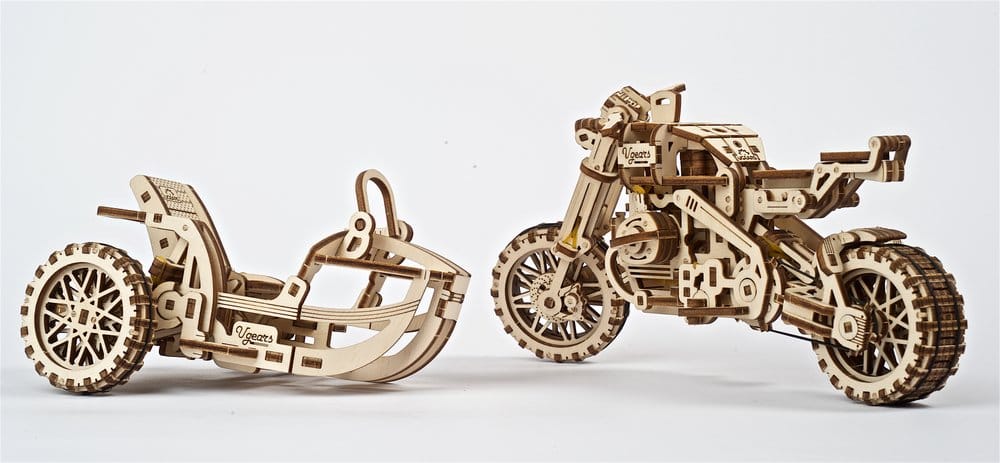 Ugears 3D-Holzpuzzle Scrambler UGR-10 mit Beiwagen Image 16