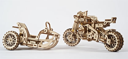 Ugears 3D-Holzpuzzle Scrambler UGR-10 mit Beiwagen Image 16
