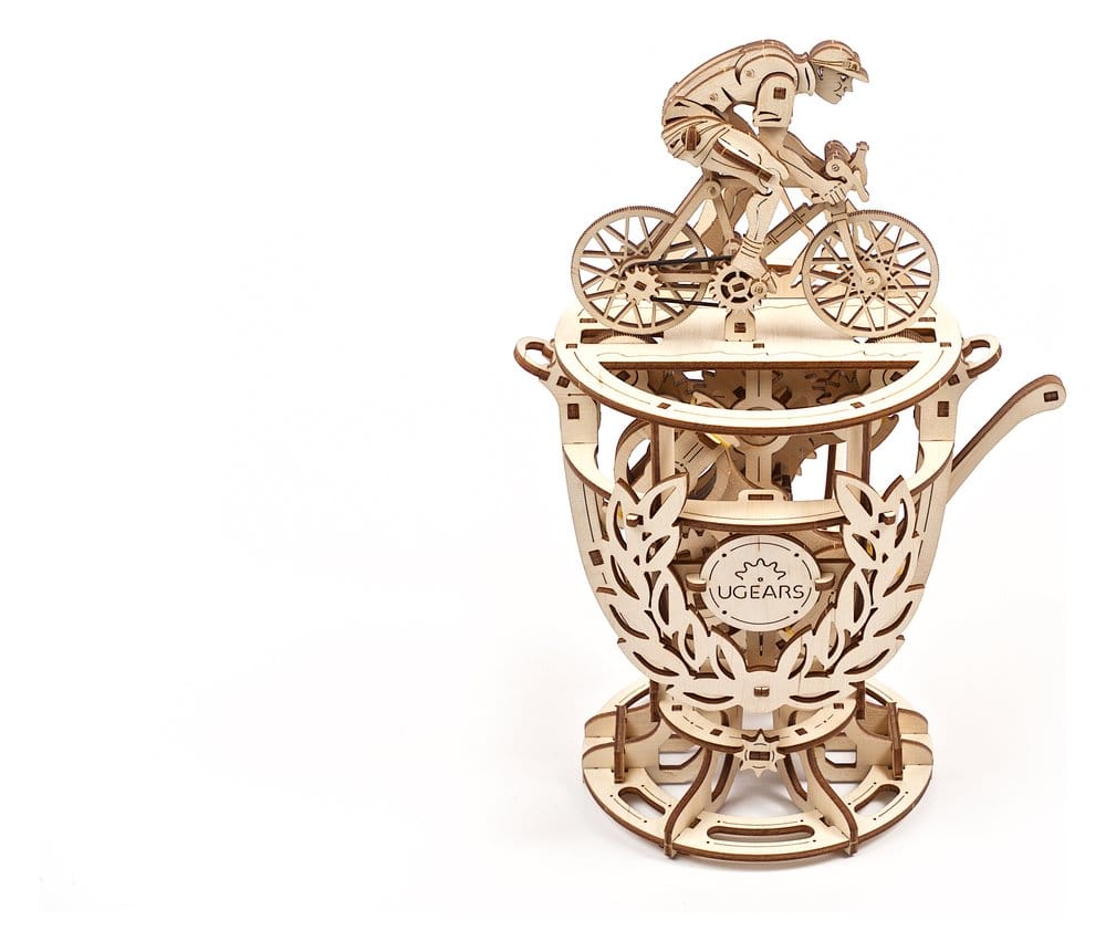 Ugears 3D-Holzpuzzle Automaton Radfahrer Image 1