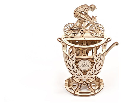 Ugears 3D-Holzpuzzle Automaton Radfahrer Image 1