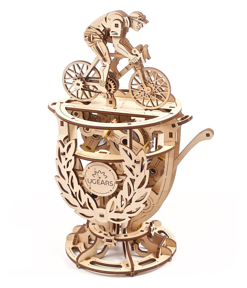 Ugears 3D-Holzpuzzle Automaton Radfahrer Image 10