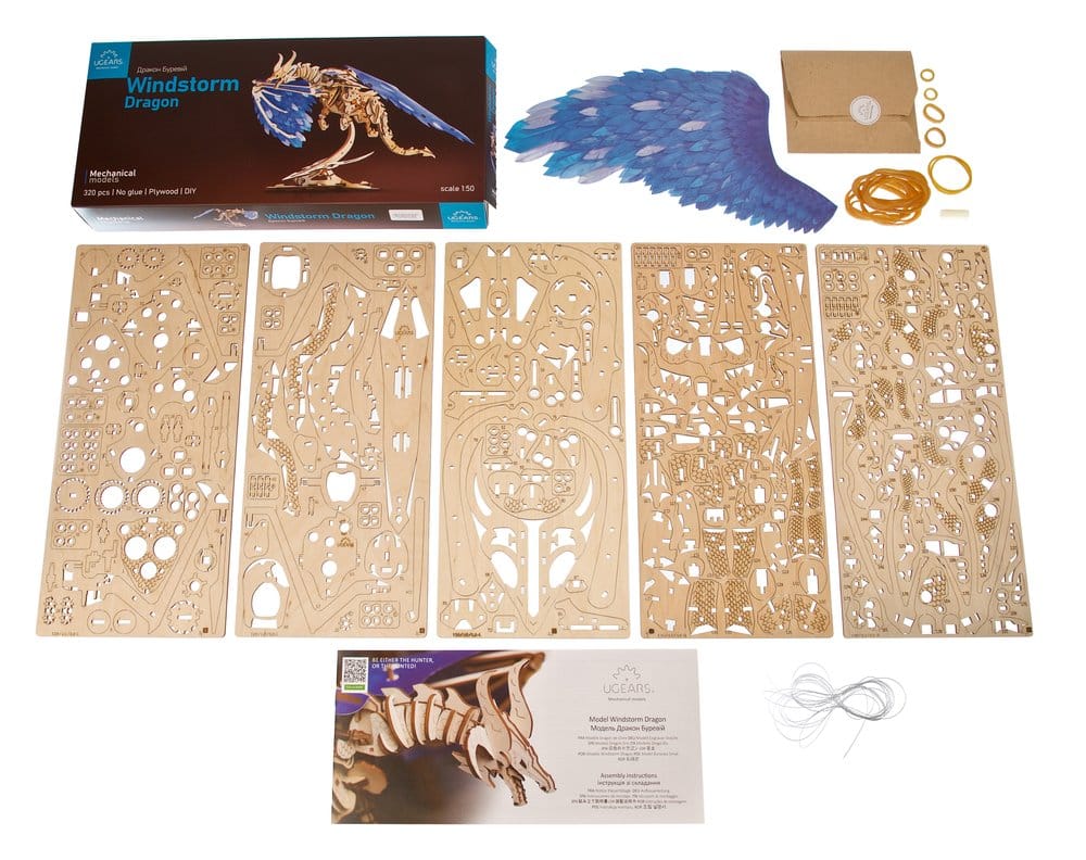 Ugears 3D-Holzpuzzle Sturmdrache Image 4