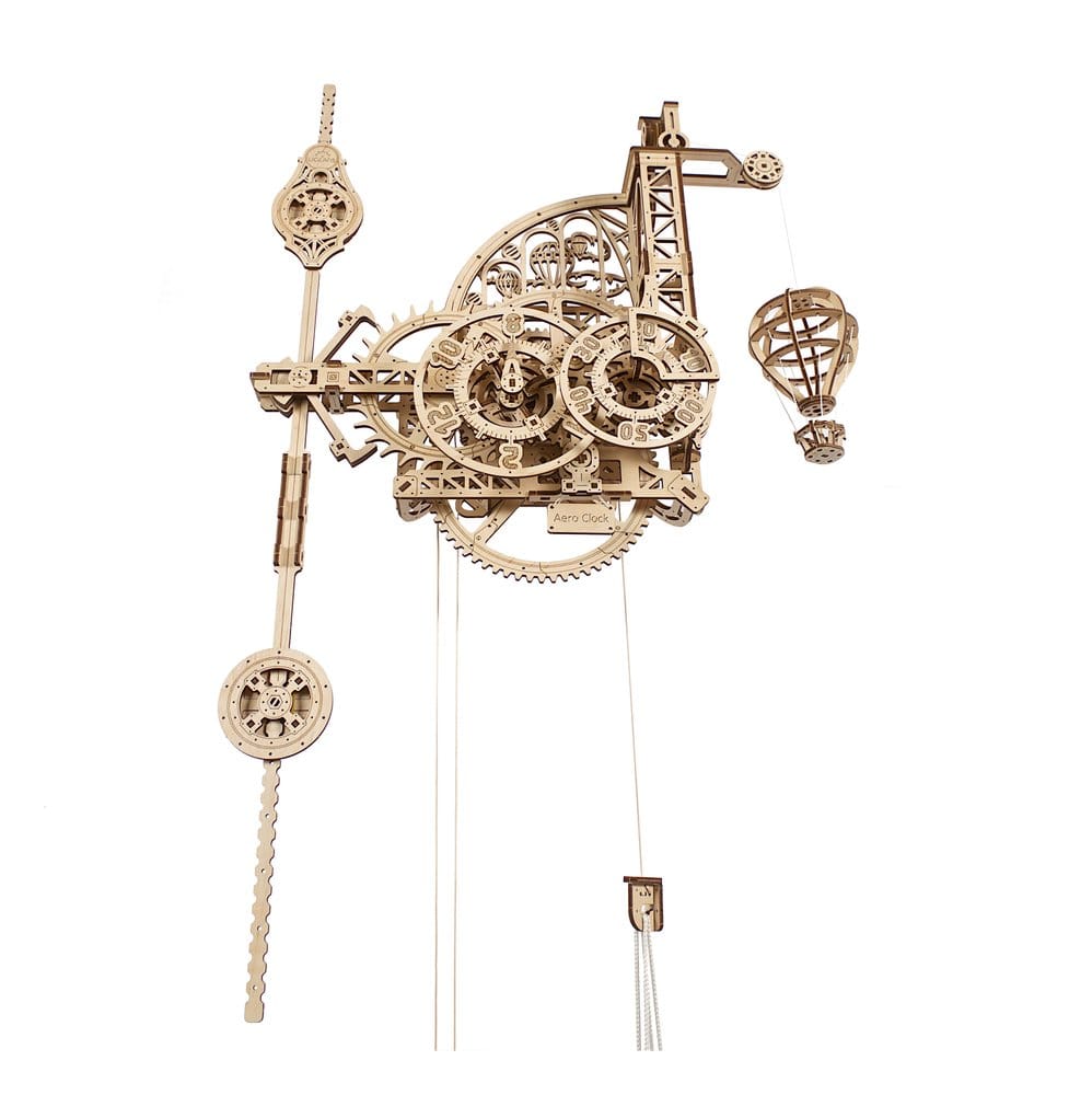 Ugears 3D-Holzpuzzle Aero-Uhr Image 24